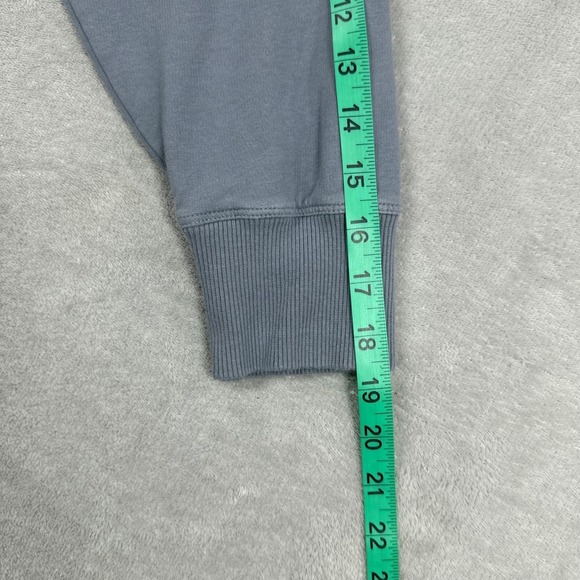 Vuori Laguna Henley Sweatshirt Womens Large Blue Gray Organic Cotton Relaxed Fit - Picture 11 of 12